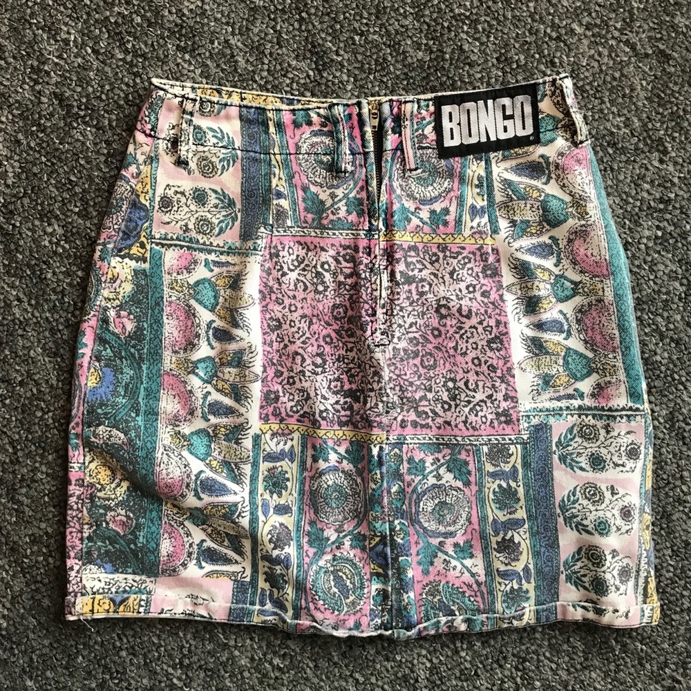 Vintage 90’s denim mini skirt
